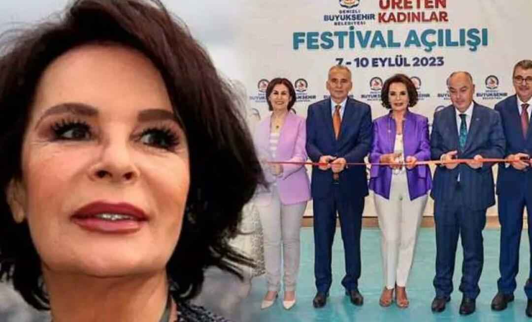 Åpning med Hülya Koçyiğit! På Denizli Metropolitan Municipalitys Productive Women Festival...