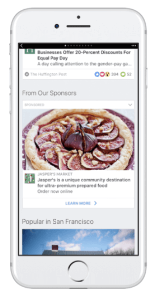 Facebook utvider annonseringsmuligheter på Instant Articles.