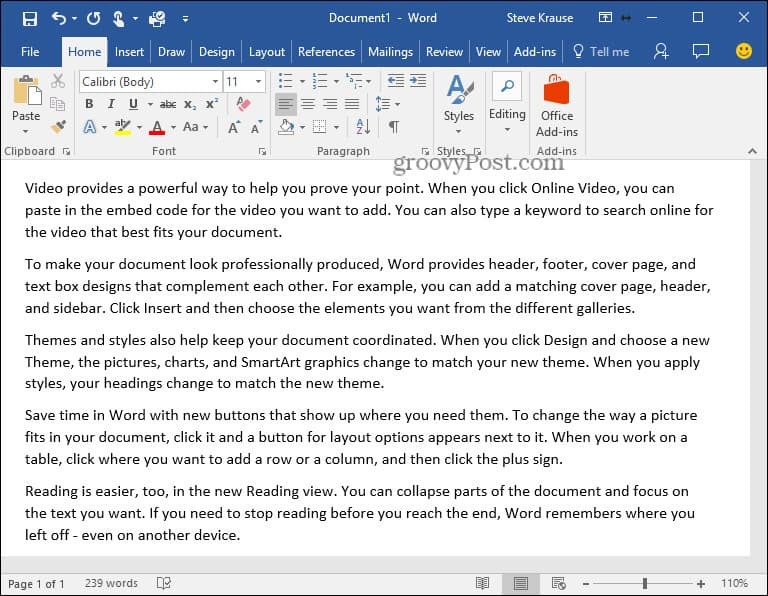 Slik setter du inn Lorem Ipsum-tekst i Microsoft Word 2010 og 2007