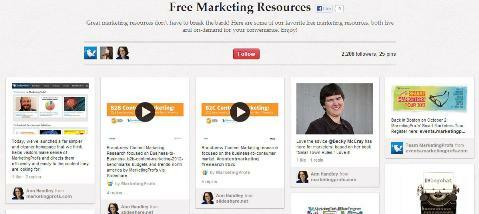 Markedsføring Profs gratis brett for markedsføringsressurser