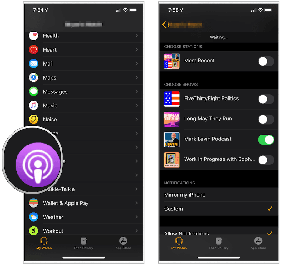 Apple Watch-podcast-appen