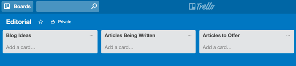 Lag Trello-lister som samsvarer med bloggarbeidsflyten din.