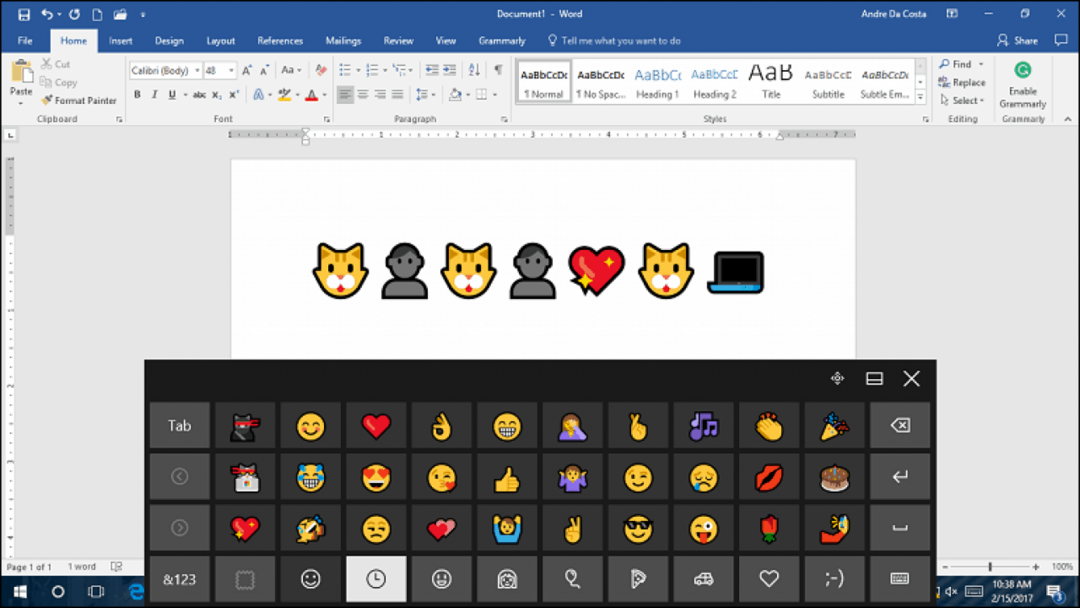 aktiver emoji windows 10 keyboard microsoft word