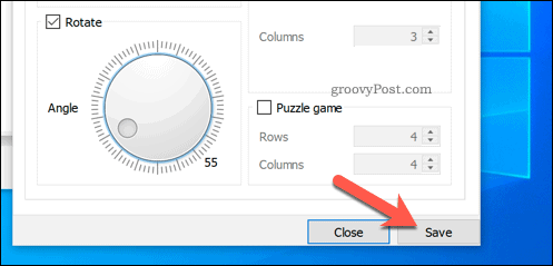 Lagrer rotasjoner i VLC på Windows