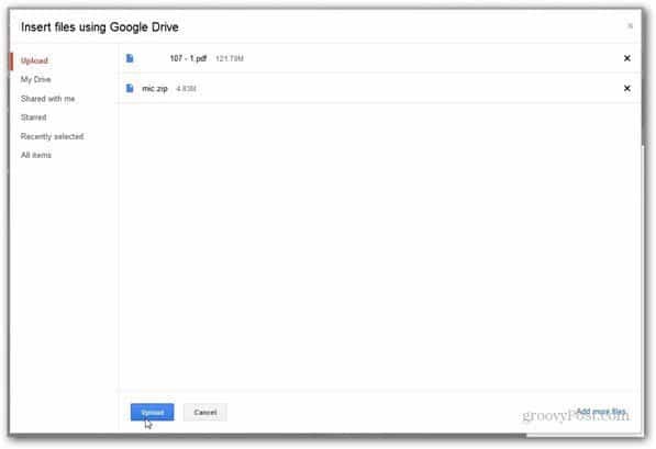 Slik Gmail-vedlegg Opptil 10 GB