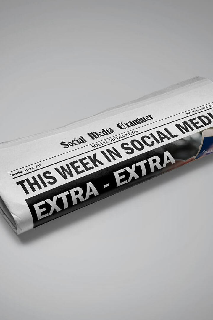 Facebook tester live sendinger med delt skjerm: Denne uken i sosiale medier: Social Media Examiner