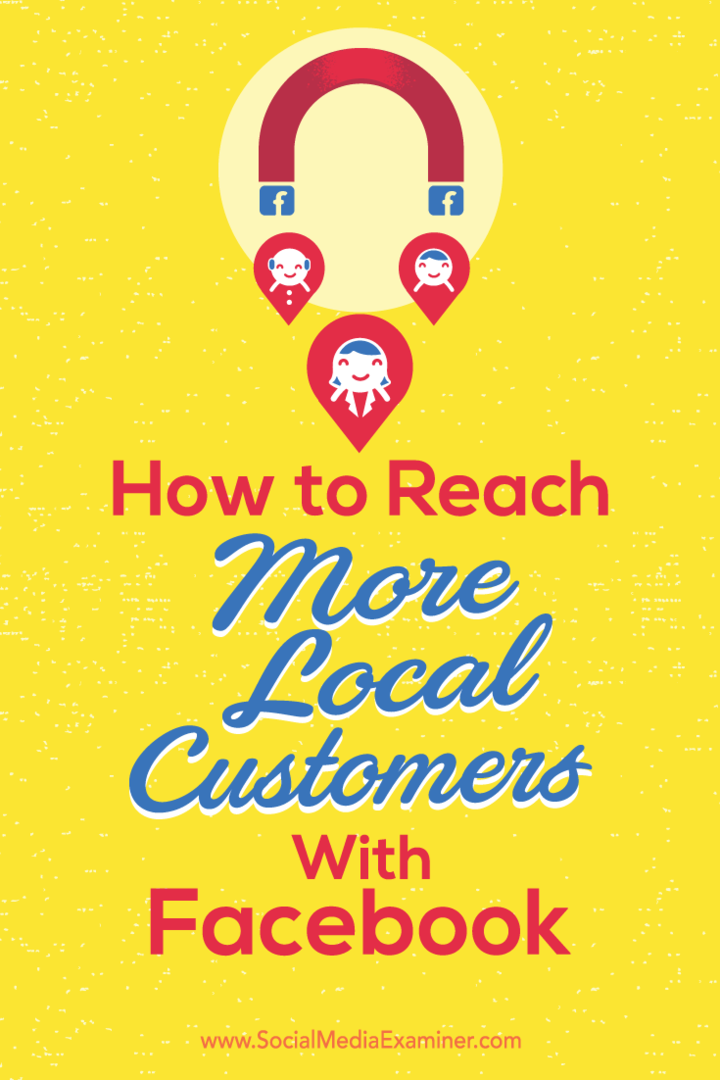 Tips om hvordan du kan øke lokal synlighet hos kunder på Facebook.