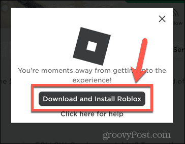 Roblox last ned installasjonsprogrammet