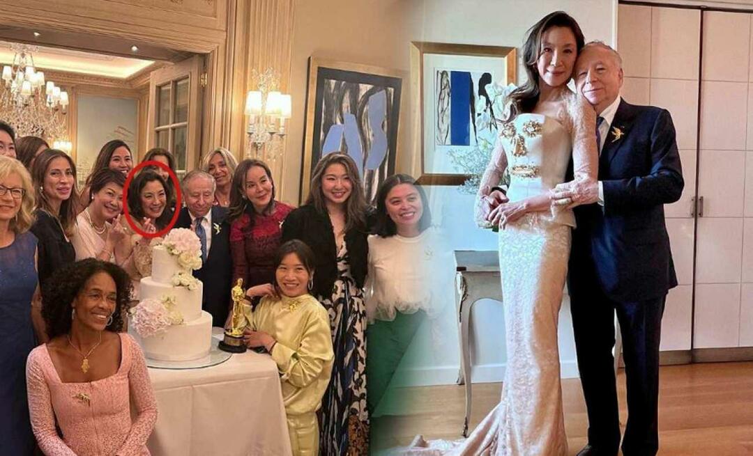 Gift 20 år senere! Alle øyne er rettet mot Michelle Yeohs lunefulle brudekjole!