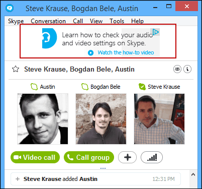 Skype-bannerannonse