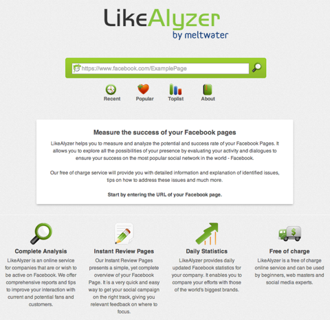 likealyzer hjemmeside