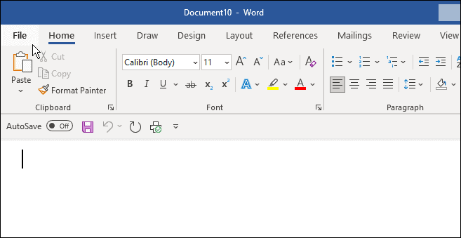 bruk mla-format i Microsoft Word