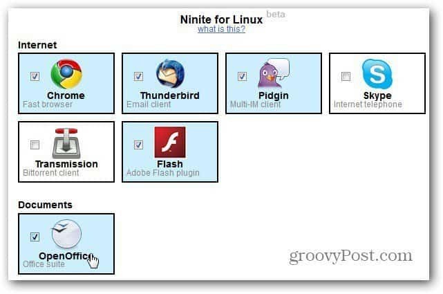 Ninite for Linux Site