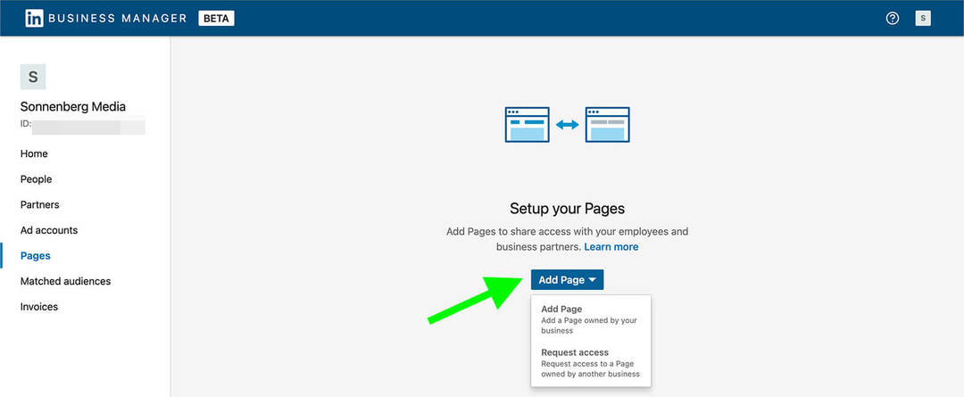 how-to-started-linkedin-business-manager-link-pages-add-page-step-6