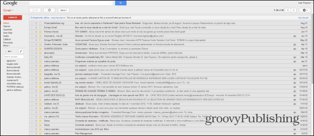 Gmail gammel stil