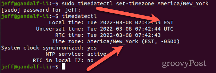 hvordan stille inn tidssonen i linux ved hjelp av timedatectl