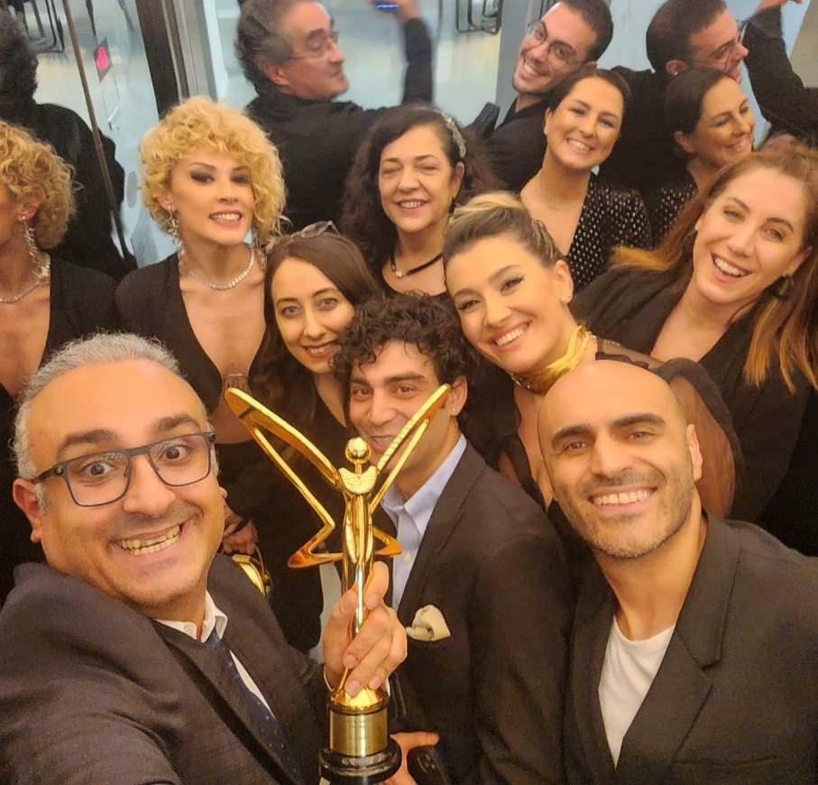 Güldür Güldür-teamet på Golden Butterfly Award Ceremony