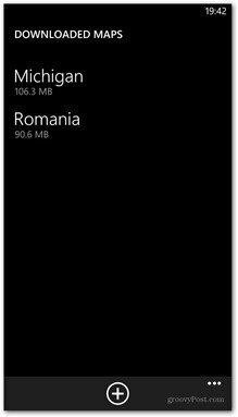 Windows Phone 8 tilgjengelige kart