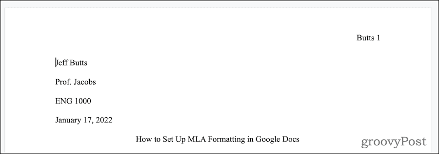 Google Docs Hvordan sette opp MLA-format i Google Docs