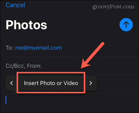 iphone sette inn bilde eller video