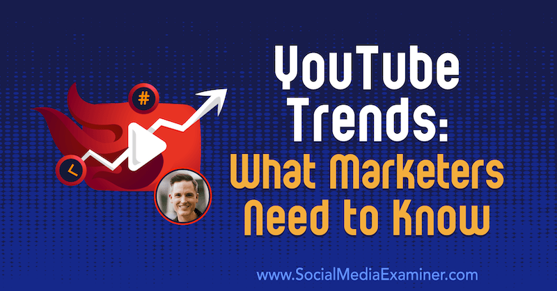 YouTube-trender: Hva markedsførere trenger å vite med innsikt fra Sean Cannell på Social Media Marketing Podcast.