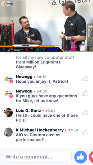 På BlizzCon er Newegg vert for en Facebook Live-sending om å bygge en VR-klar PC.
