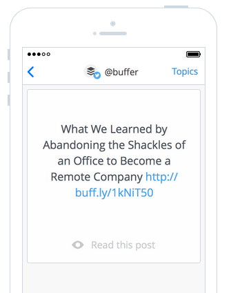 Daily by Buffer er en enkel måte å oppdage og dele flott innhold på. 