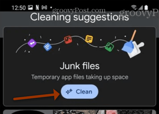 Søppelfiler fra google app