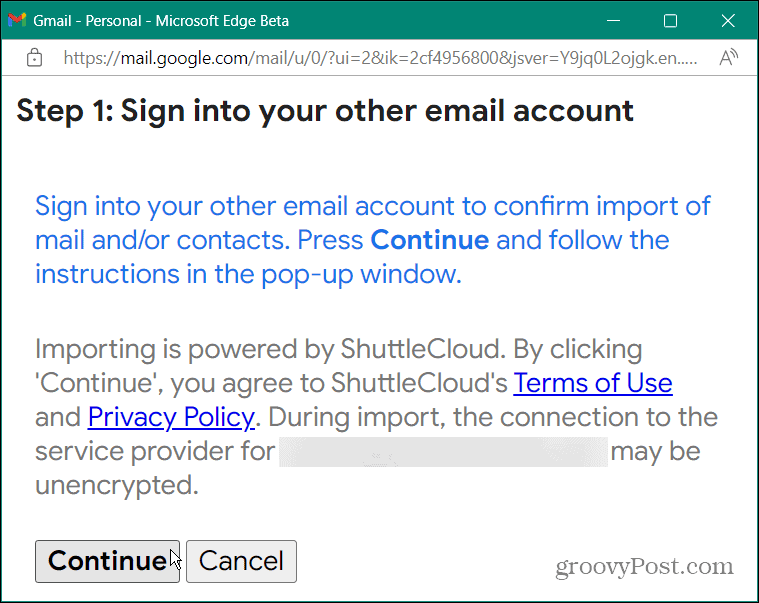 Importer Outlook-e-post til Gmail