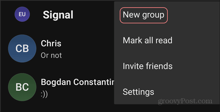 WhatsApp til Signal Groups nye