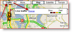 Google Maps Traffic Change Alternativ for Live Traffic