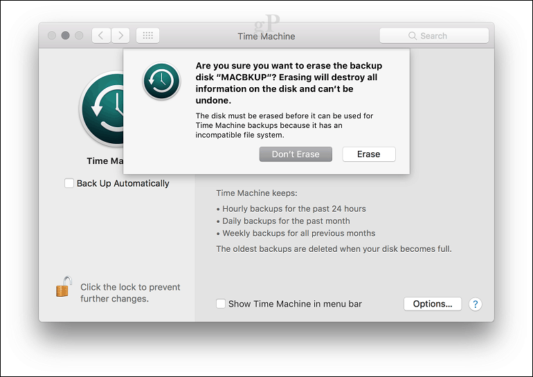 Slik konfigurerer du en Time Machine-sikkerhetskopi i macOS