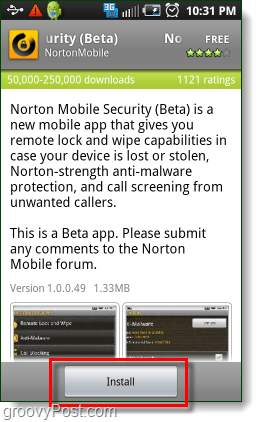 Installer norton-sikkerhet på Android