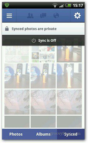 Synkronisering av Facebook-bilder er av