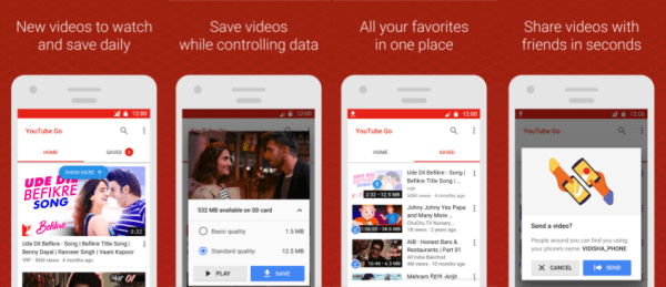 Betaversjonen av YouTube Go-appen er tilgjengelig for nedlasting i Google Play Store i India.
