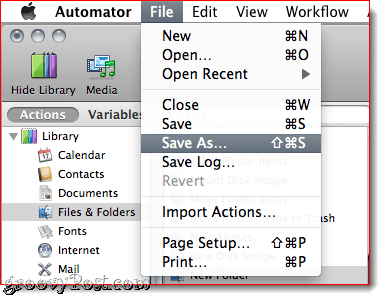 Kombiner PDF-filer ved å bruke Automator i Mac OS X