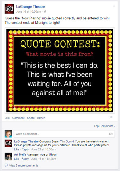 facebook side sitat konkurranse