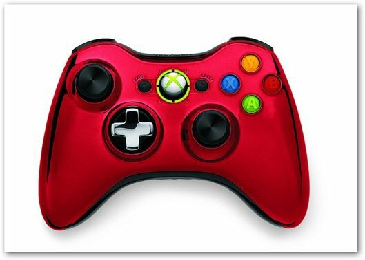 Xbox 360 kromkontroller rød