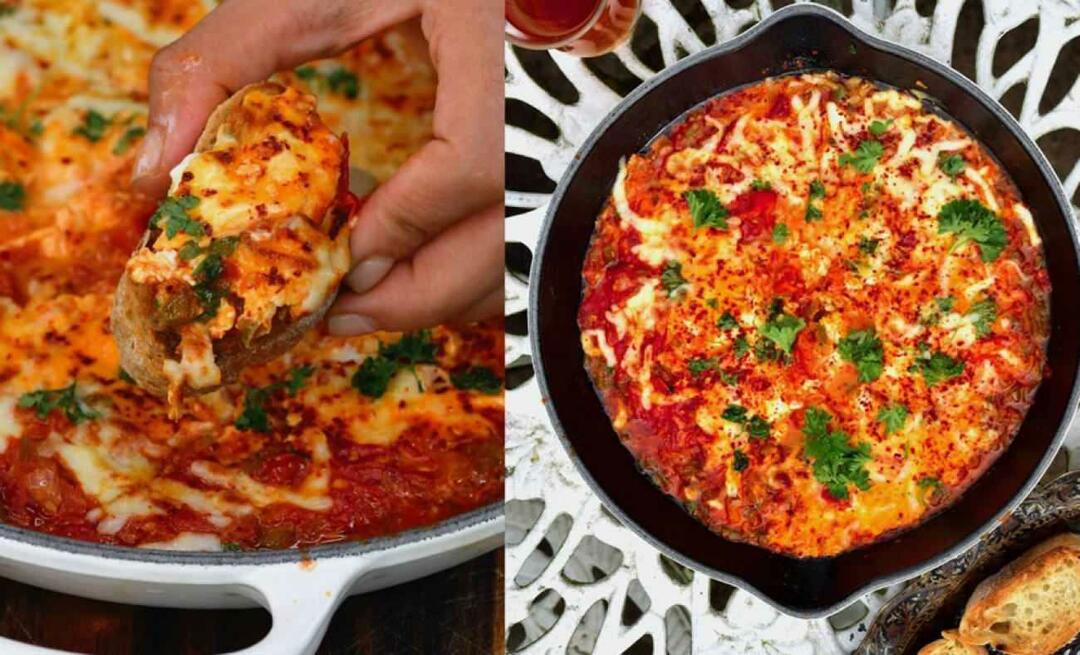 Hvordan lage menene med kashar og pølse? Den uunnværlige smaken av frokost "menemen" oppskrift