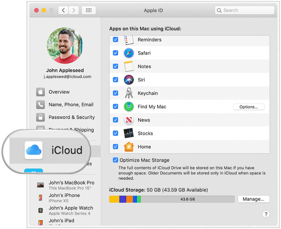 Mac iCloud nøkkelkanal