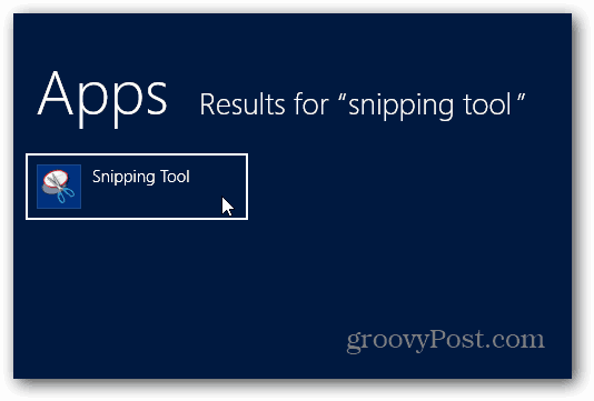 Snipping Tool Resultates