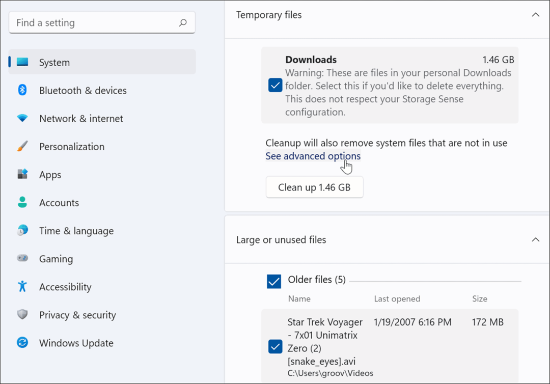 oppryddingsanbefalinger windows 11