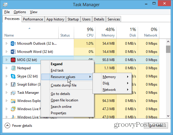 Få Windows 8 Task Manager-funksjoner i Windows 7