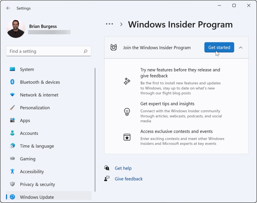Hvordan bli med i Windows Insider-programmet på Windows 11