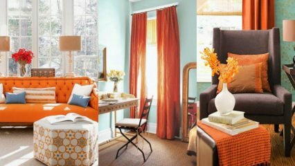 Oransje hjem dekorere ideer