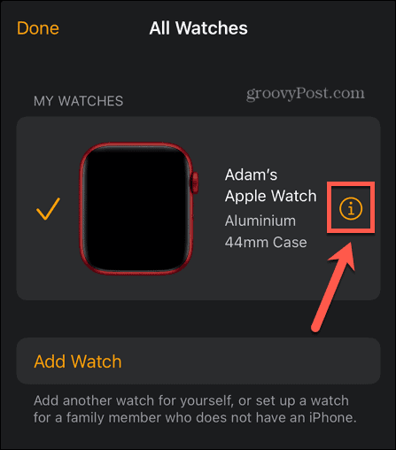 info om Apple Watch