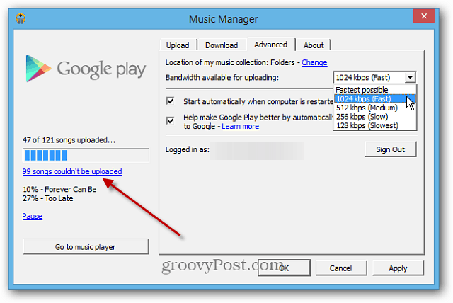 Slik bruker du Google Music Scan and Match Service