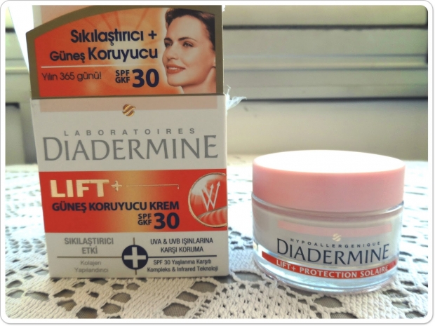Hva er prisen på Diadermine Lift + Sunscreen Spf 30 Cream