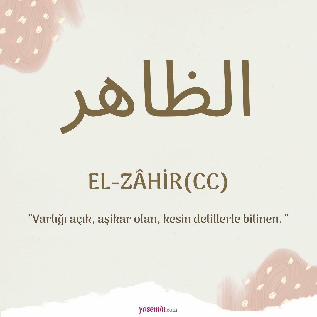 Hva betyr al-Zahir (c.c)?