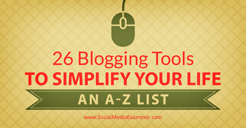 26 bloggeverktøy